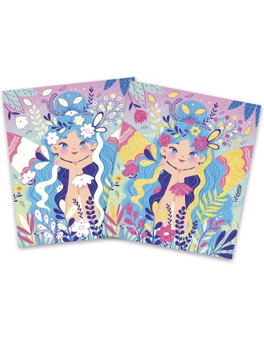 Kit Créatif - Paillettes à Coller Fées : Collection "Les Ateliers du Calme" - Janod