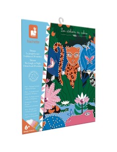 Kit Créatif - Strass La Jungle La Nuit : Collection "Les Ateliers du Calme" - Janod