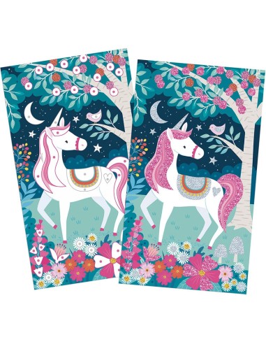 Coffret Créatif Paillettes Licornes : Collection "Les Ateliers du Calme" - Janod