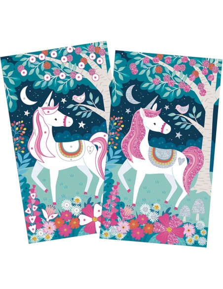 Coffret Créatif Paillettes Licornes : Collection "Les Ateliers du Calme" - Janod