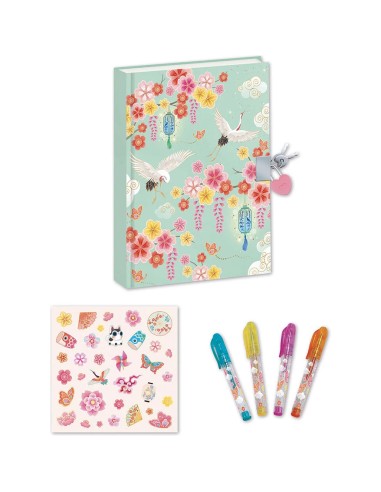 Carnet Secret Rêveries Japonaises : Tampons & Papeterie - Janod