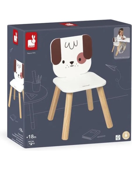Chaise Enfant Chien - bois - : Tables & Mobilier - Janod