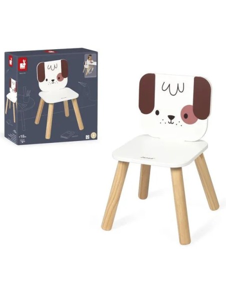 Chaise Enfant Chien - bois - : Tables & Mobilier - Janod