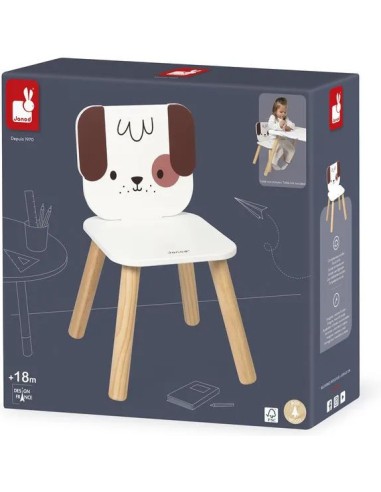 Chaise Enfant Chien - bois - : Tables & Mobilier - Janod