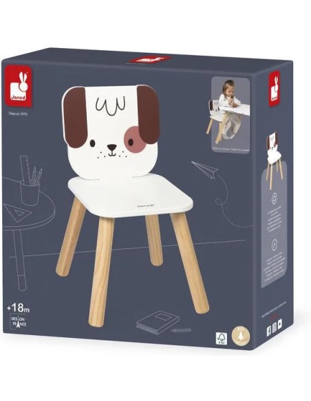 Chaise Enfant Chien - bois - : Tables & Mobilier - Janod