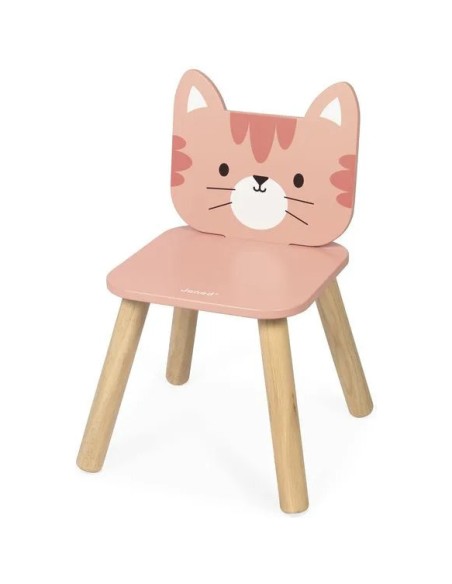 Chaise Enfant Chat - bois - : Tables & Mobilier - Janod