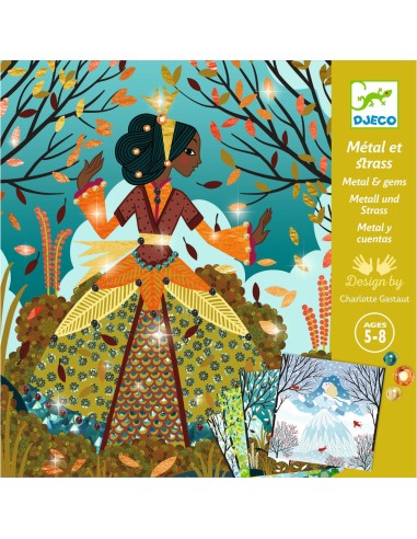 Tableaux à métalliser Des robes couleur du temps - Djeco