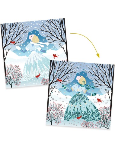 Tableaux à métalliser Des robes couleur du temps - Djeco