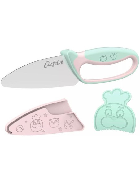 Couteau du Chef Pastel - Découpe Sécurisée dès 7 ans - Chefclub Kids