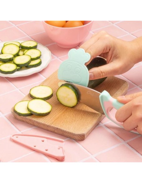 Couteau du Chef Pastel - Découpe Sécurisée dès 7 ans - Chefclub Kids