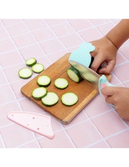 Couteau du Chef Pastel - Découpe Sécurisée dès 7 ans - Chefclub Kids