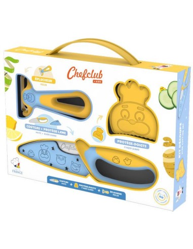 Kit découpe : couteau et éplucheur - Atelier cuisine enfant - Chefclub Kids