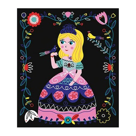 Cartes à gratter "Scratch Art Jolies Princesses"