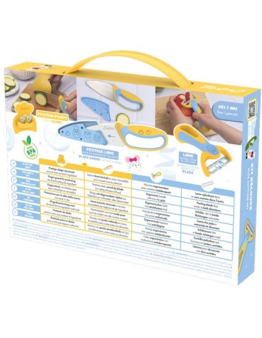 Kit découpe : couteau et éplucheur - Atelier cuisine enfant - Chefclub Kids