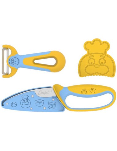 Kit découpe : couteau et éplucheur - Atelier cuisine enfant - Chefclub Kids