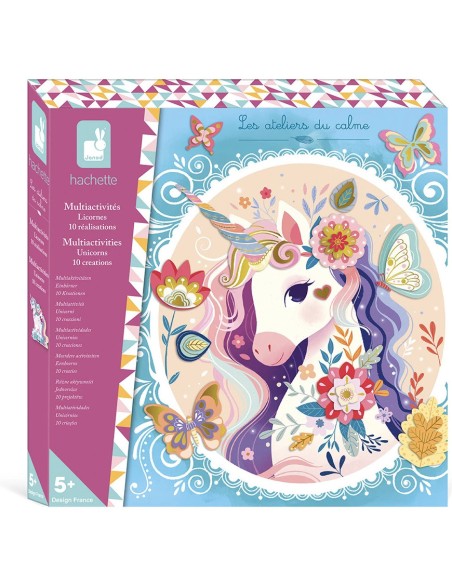 Coffret Créatif Multiactivités Licornes : Collection "Les Ateliers du Calme" - Janod