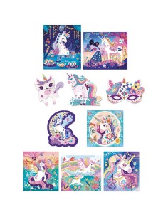 Coffret Créatif Multiactivités Licornes : Collection "Les Ateliers du Calme" - Janod 2