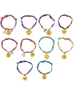 Kit Créatif - 10 Bracelets Rubans à Fleurs à Créer : Collection "Les Ateliers Bijoux" & Perles - Janod 2