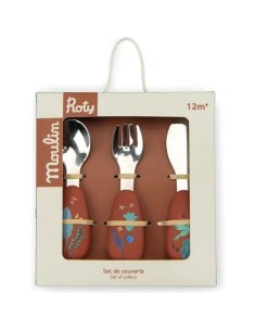 Set couverts silicone La forêt Mawa - Moulin Roty