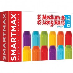 Set de 12 pièces magnétiques courts et longs - SmartMax