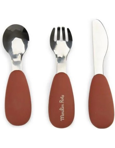 Set couverts silicone La forêt Mawa - Moulin Roty