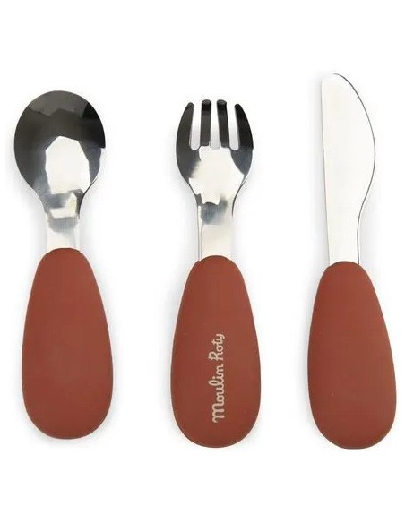 Set couverts silicone La forêt Mawa - Moulin Roty