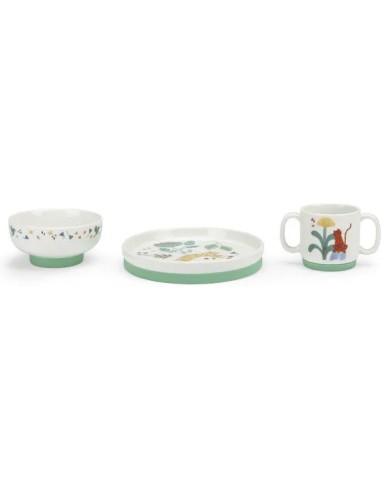 Set vaisselle porcelaine La forêt Mawa - Moulin Roty