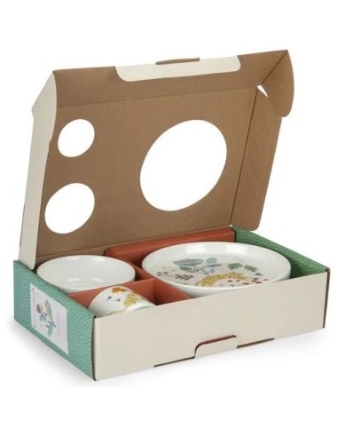 Set vaisselle porcelaine La forêt Mawa - Moulin Roty