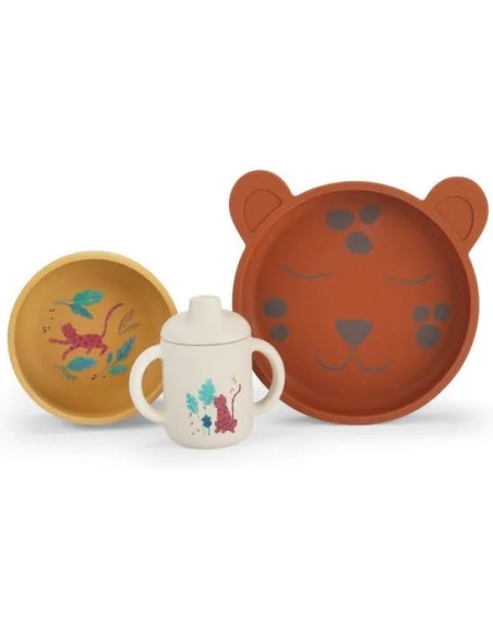 Set vaisselle silicone La forêt Mawa - Moulin Roty