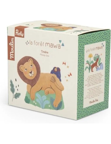 Tirelire lion La forêt Mawa - Moulin Roty