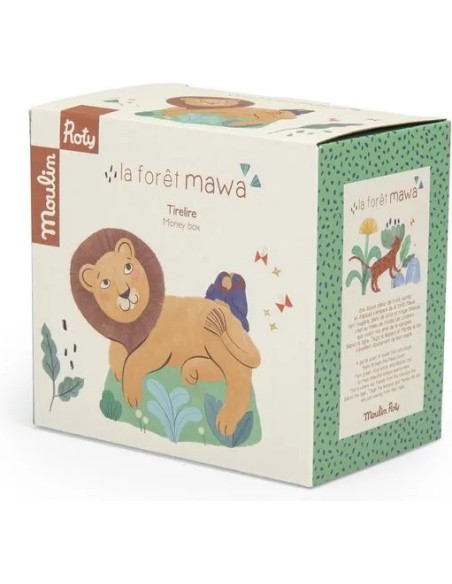 Tirelire lion La forêt Mawa - Moulin Roty