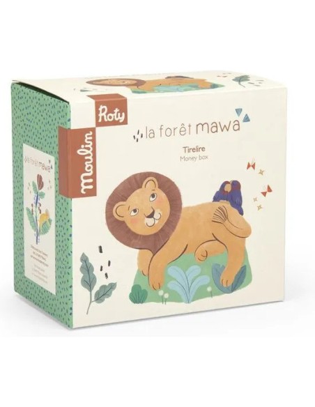 Tirelire lion La forêt Mawa - Moulin Roty