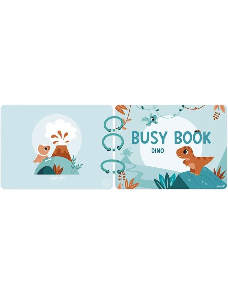 Busy-book Dino en carton - Français/Anglais - : Jeux éducatifs - Janod