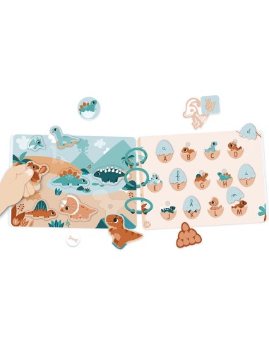 Busy-book Dino en carton - Français/Anglais - : Jeux éducatifs - Janod