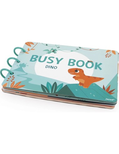Busy-book Dino en carton - Français/Anglais - : Jeux éducatifs - Janod