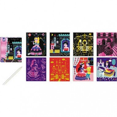 Cartes à gratter "Scratch Art Jolies Princesses"