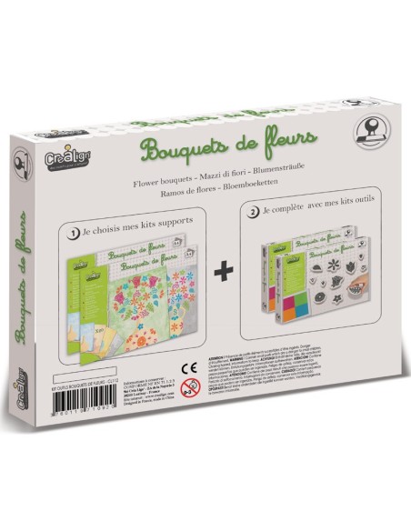 Kit outils tampons bouquet de fleurs - Crealign