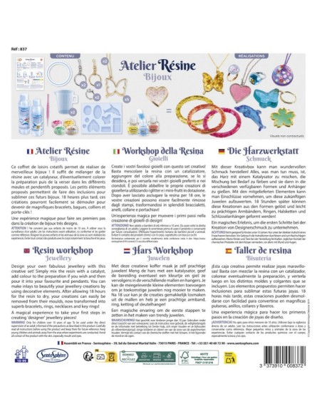 L'atelier de bijoux résine et inclusion - Sentosphère