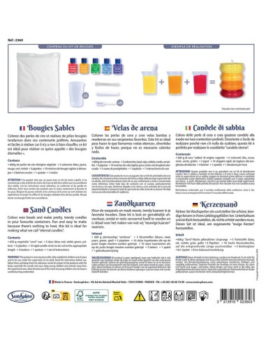 Kit Créatif Bougies Sables - Sentosphère
