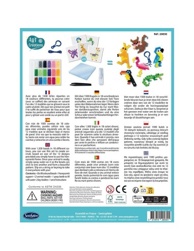 Art & Créations : Perles Hydrofix Les Animaux - Sentosphère