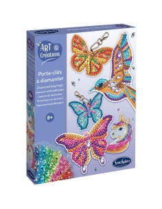 Art & créations - activité créative - porte-clés à diamanter - Sentosphère