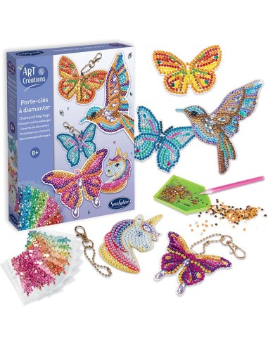 Coffret activité créative - porte-clés à diamanter - Sentosphère