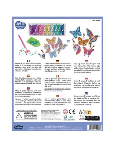 Coffret activité créative - porte-clés à diamanter - Sentosphère