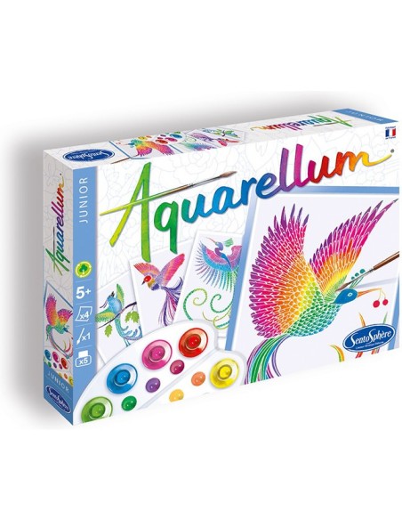 Aquarellum junior - oiseaux du paradis - activité manuelle - Sentosphère