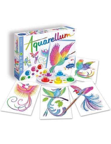 Aquarellum junior - oiseaux du paradis - activité manuelle - Sentosphère