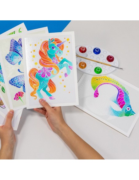 Aquarellum junior - papillons et fleurs Sentosphère