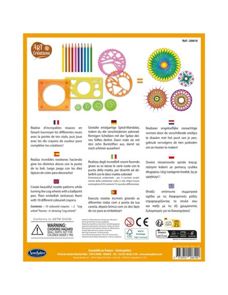 Coffret mandalas spiral' art - Sentosphère