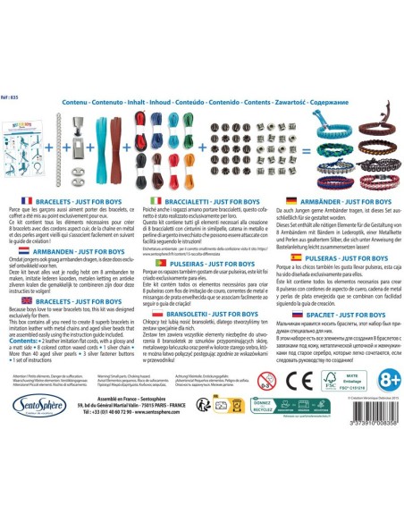 Bracelets just for boys - activité créative - Sentosphère