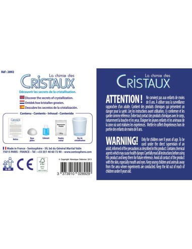 La Chimie des Cristaux - Cristal bleu - Sentosphère