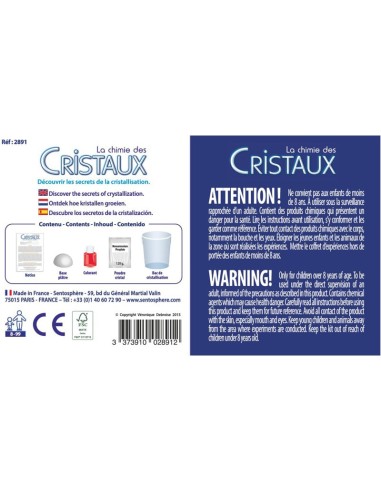 La chimie des cristaux : cristal rouge - Sentosphère